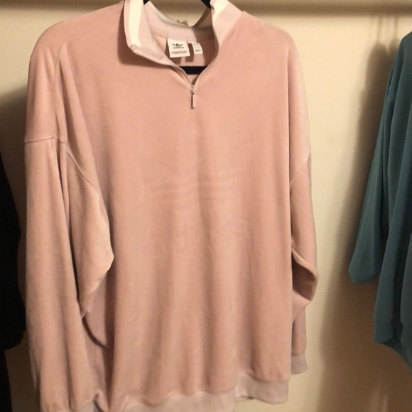 💕Adidas Originals Boyfriend velvet Zip sweatshirt - Picture 4 of 6